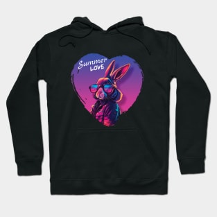 Summer love rabbit Hoodie